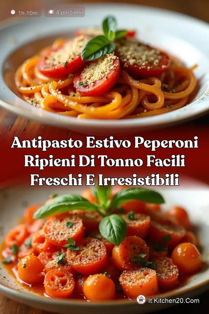 Antipasto Estivo Peperoni Ripieni di Tonno Facili Freschi e Irresistibili