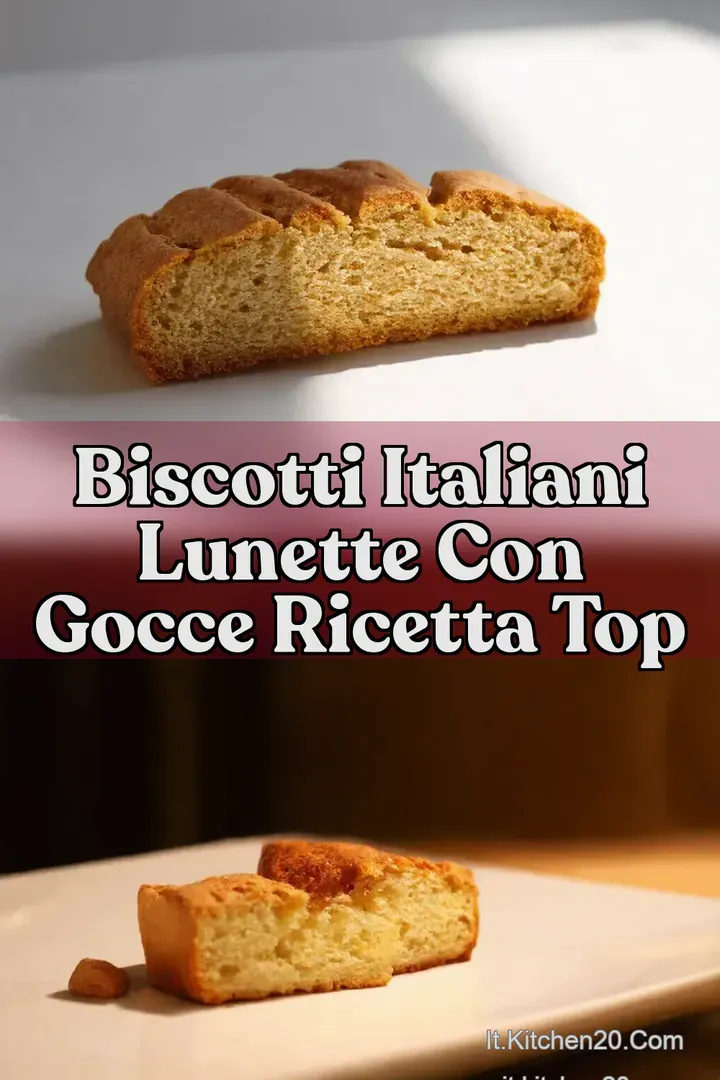 Biscotti Italiani Lunette con Gocce Ricetta Top