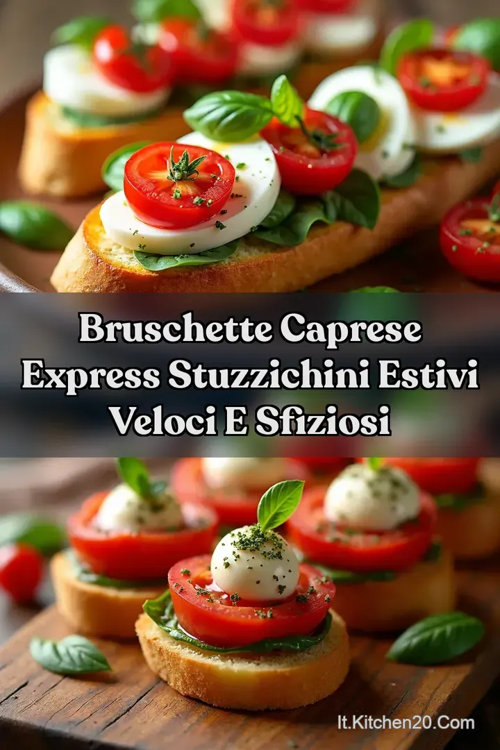 Bruschette Caprese Express Stuzzichini Estivi Veloci e Sfiziosi