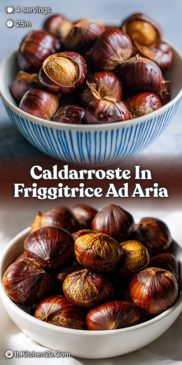 Close-up of a cracked chestnut shell, its dark, charred exterior contrasting with the smooth, beige nut inside. Warm invit...