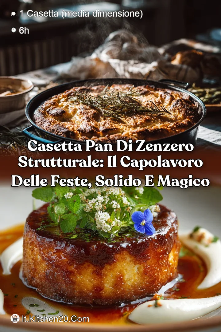 Casetta pan di zenzero strutturale: il capolavoro delle feste solido e magico