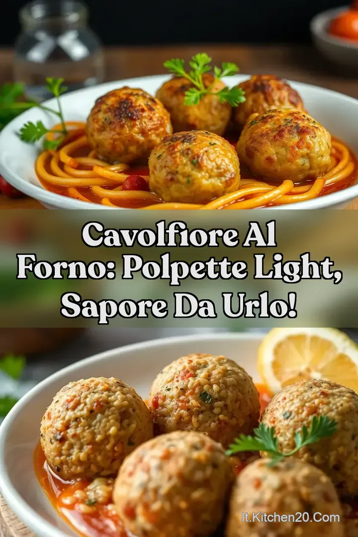 Cavolfiore Al Forno: Polpette Light Sapore da Urlo!