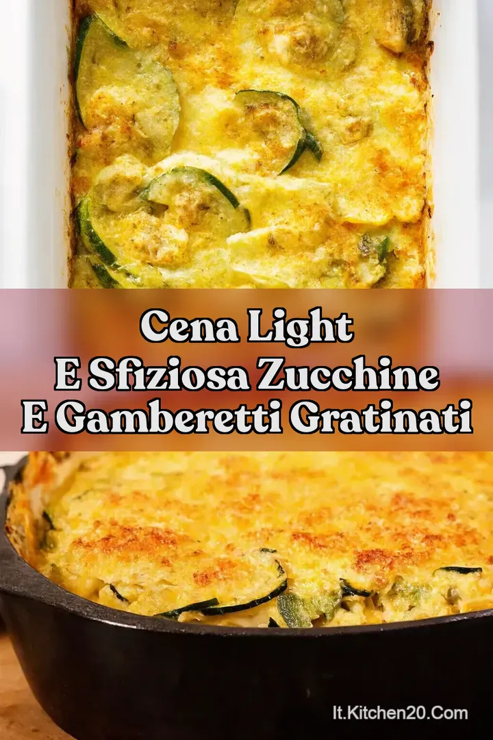 Cena Light e sfiziosa Zucchine e Gamberetti gratinati