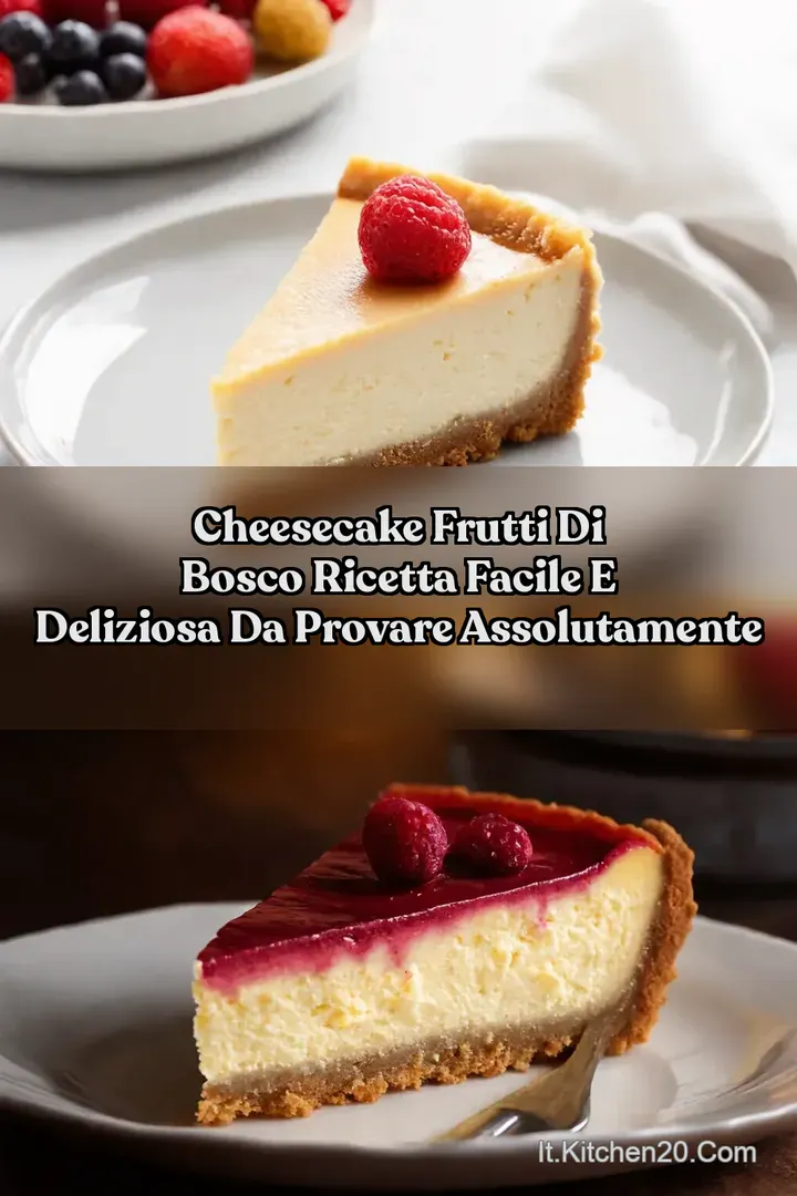 Cheesecake Frutti di Bosco Ricetta Facile e Deliziosa da Provare Assolutamente