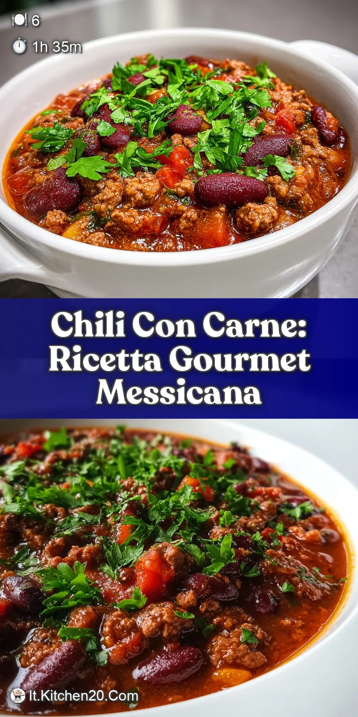 Up-close view of chili, highlighting the tender chunks of beef, soft beans, and the glistening sheen of simmering sauce wi...