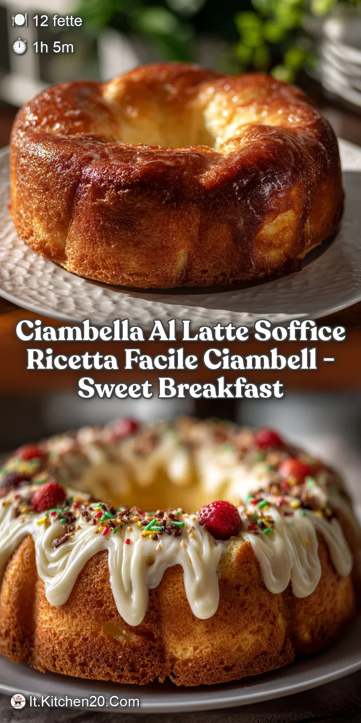 Ciambella al latte soffice ricetta facile Ciambell - Sweet Breakfast