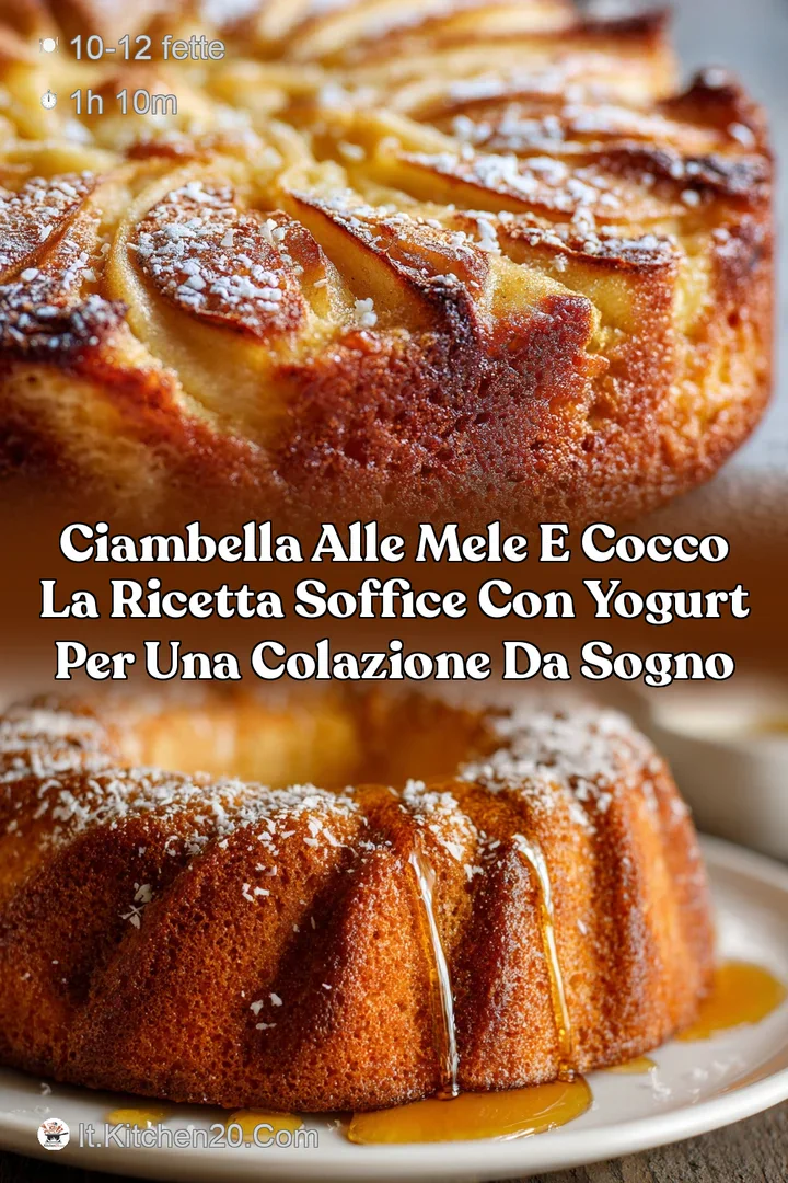 Ciambella alle mele e cocco la ricetta soffice con yogurt per una colazione da sogno