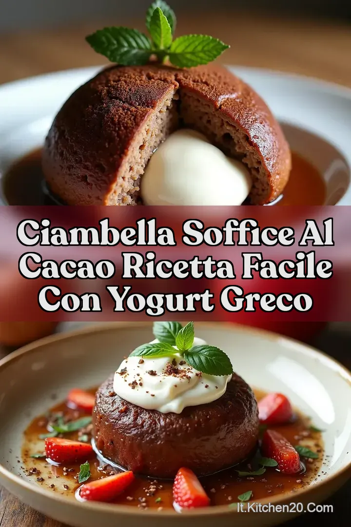 Ciambella Soffice al Cacao Ricetta Facile con Yogurt Greco