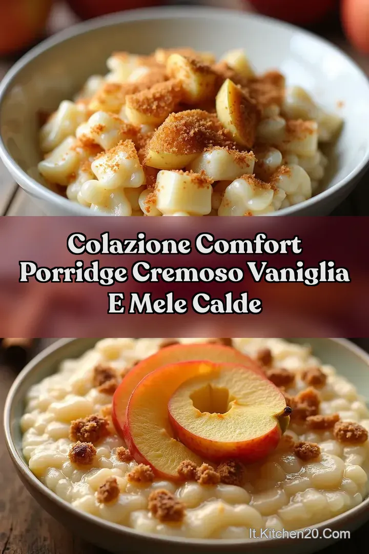Colazione Comfort Porridge Cremoso Vaniglia e Mele Calde