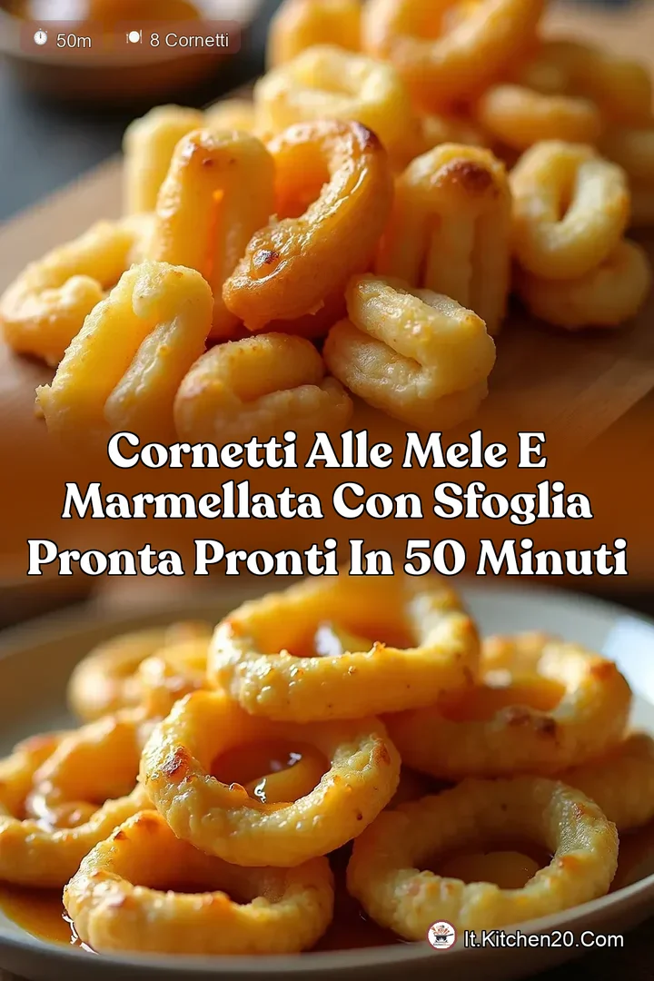 Cornetti alle Mele e Marmellata con Sfoglia Pronta Pronti in 50 Minuti