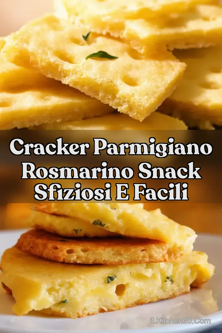 Cracker Parmigiano Rosmarino Snack Sfiziosi e Facili