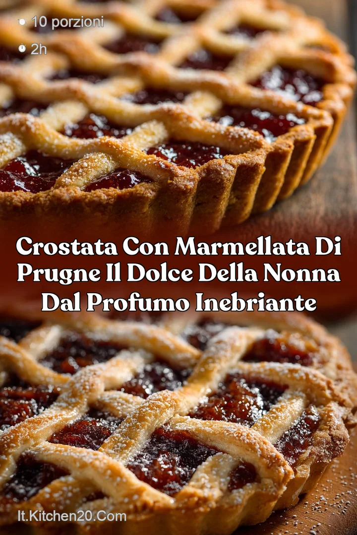 Crostata con marmellata di prugne il dolce della nonna dal profumo inebriante
