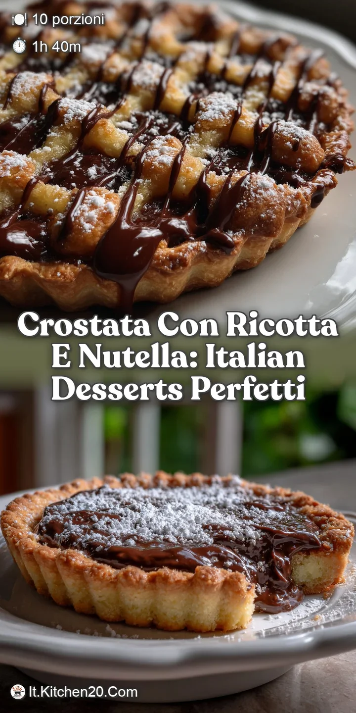 Crostata Con Ricotta E Nutella: Italian Desserts Perfetti
