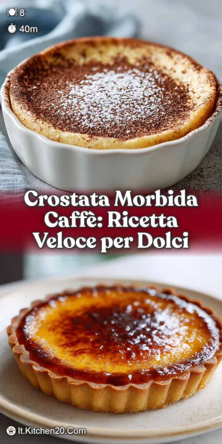 Close-up of a rich, moist coffee crostata; its crumbly texture and deep brown hue beckon with inviting warmth and aroma.