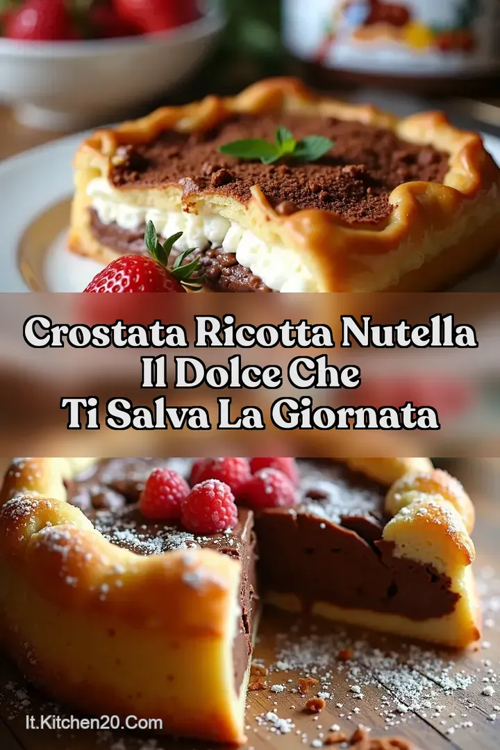 Crostata Ricotta Nutella Il Dolce che Ti Salva la Giornata