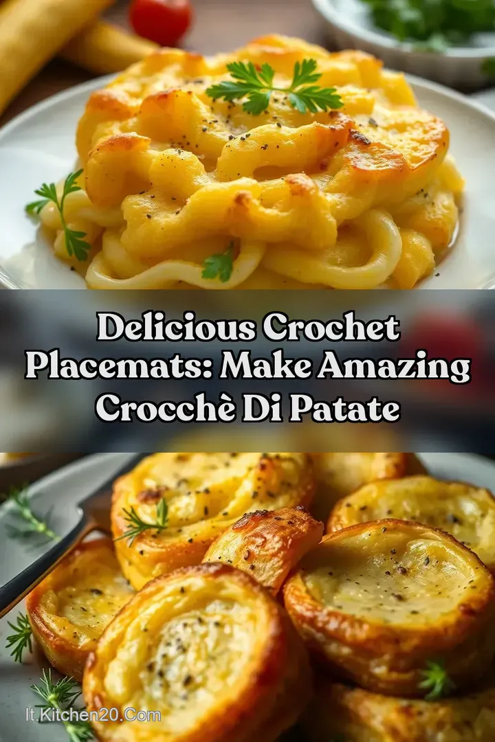 Delicious Crochet Placemats: Make Amazing crocch&egrave; di patate