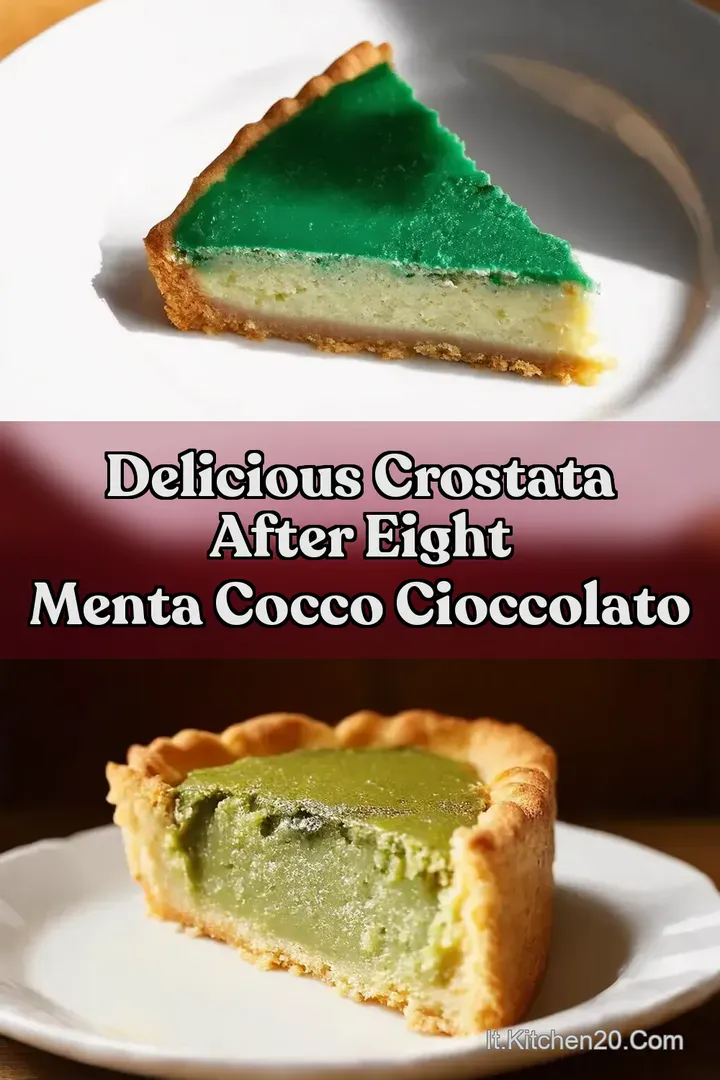 Delicious Crostata After Eight Menta Cocco Cioccolato