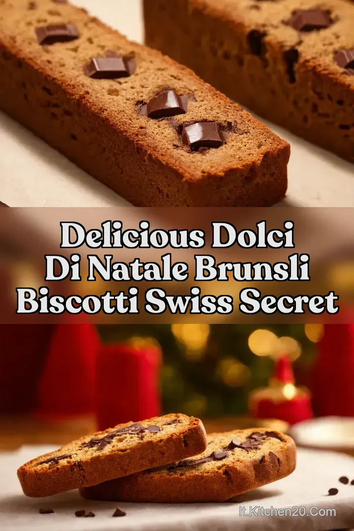 Delicious Dolci di Natale Brunsli Biscotti Swiss Secret