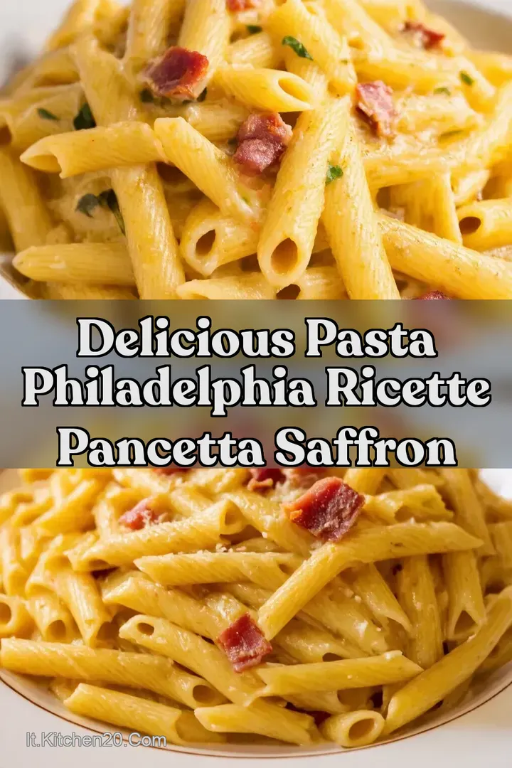 Delicious Pasta Philadelphia Ricette Pancetta Saffron