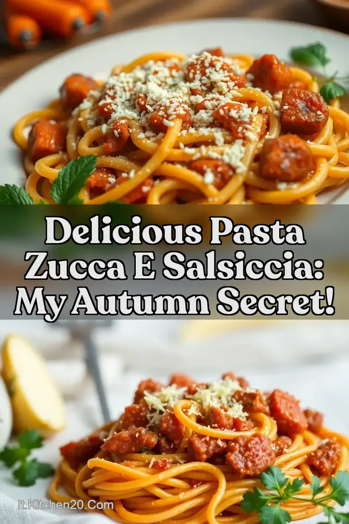 Delicious Pasta Zucca e Salsiccia: My Autumn Secret!