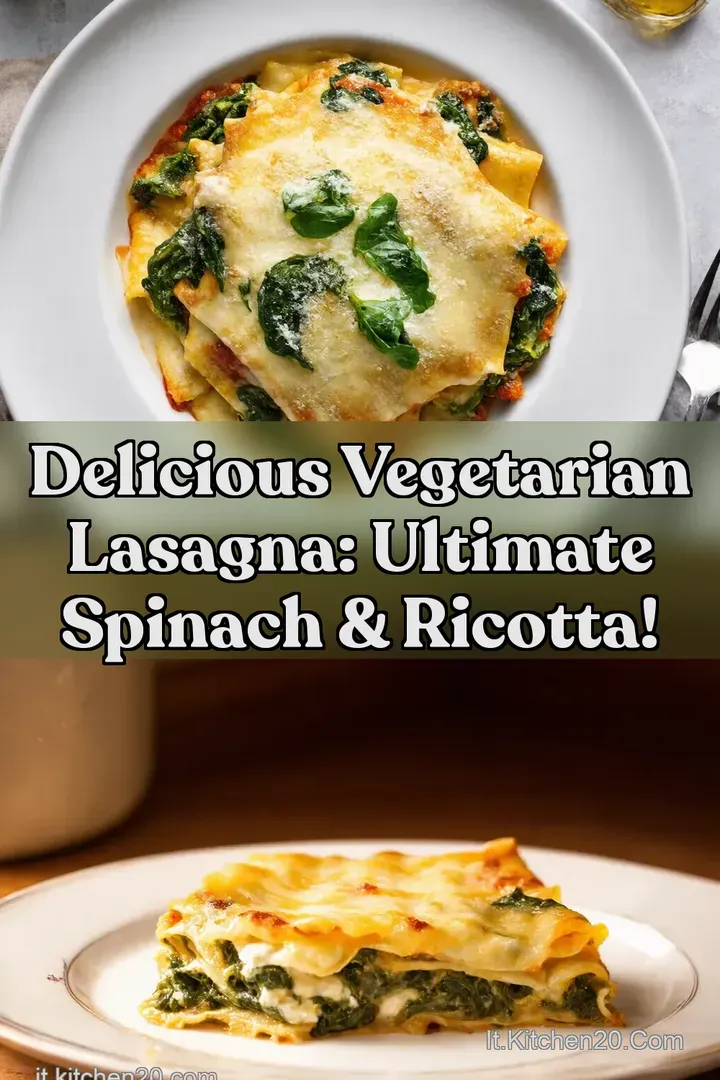 Delicious Vegetarian Lasagna: Ultimate Spinach & Ricotta!
