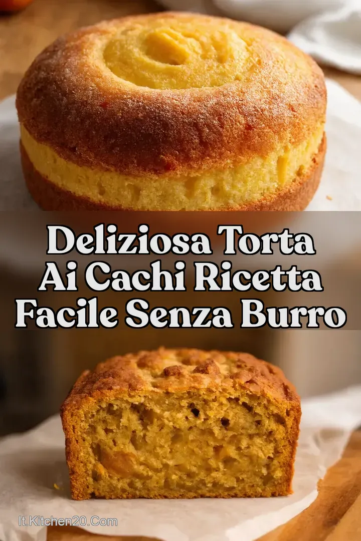 Deliziosa Torta ai Cachi Ricetta Facile Senza Burro