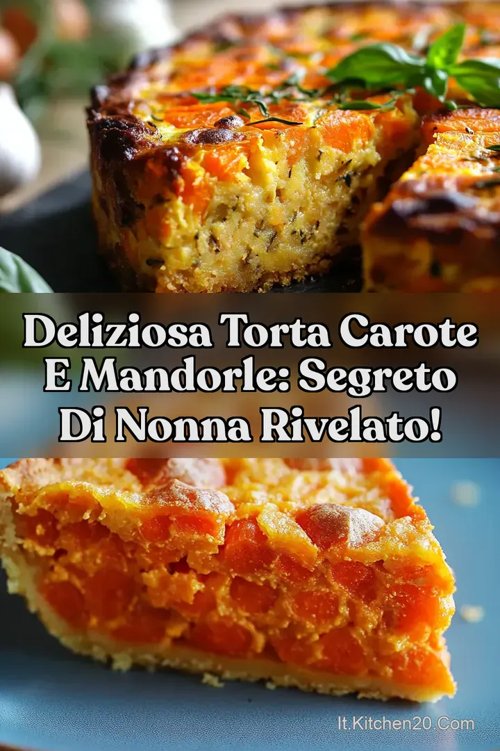 Deliziosa Torta Carote e Mandorle: Segreto di Nonna rivelato!