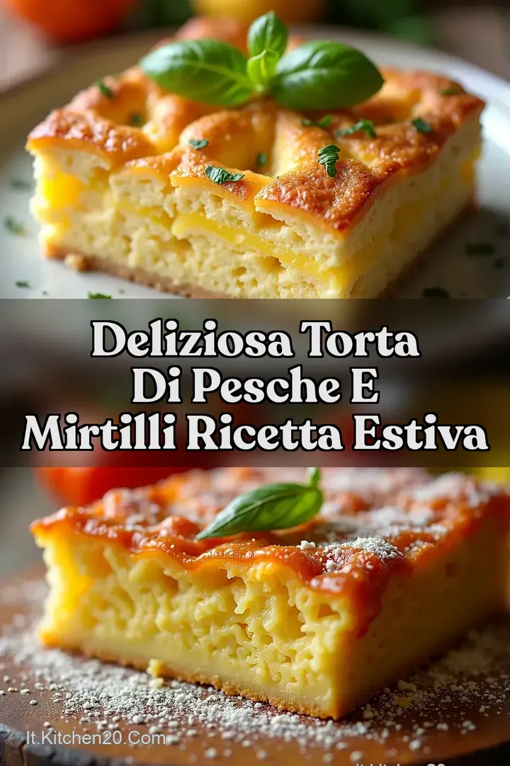 Deliziosa Torta di Pesche e Mirtilli Ricetta Estiva