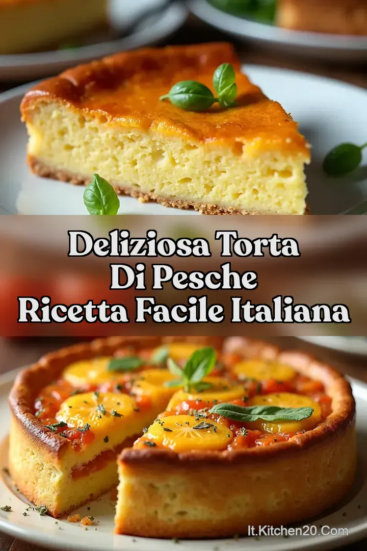 Deliziosa Torta di Pesche Ricetta Facile Italiana