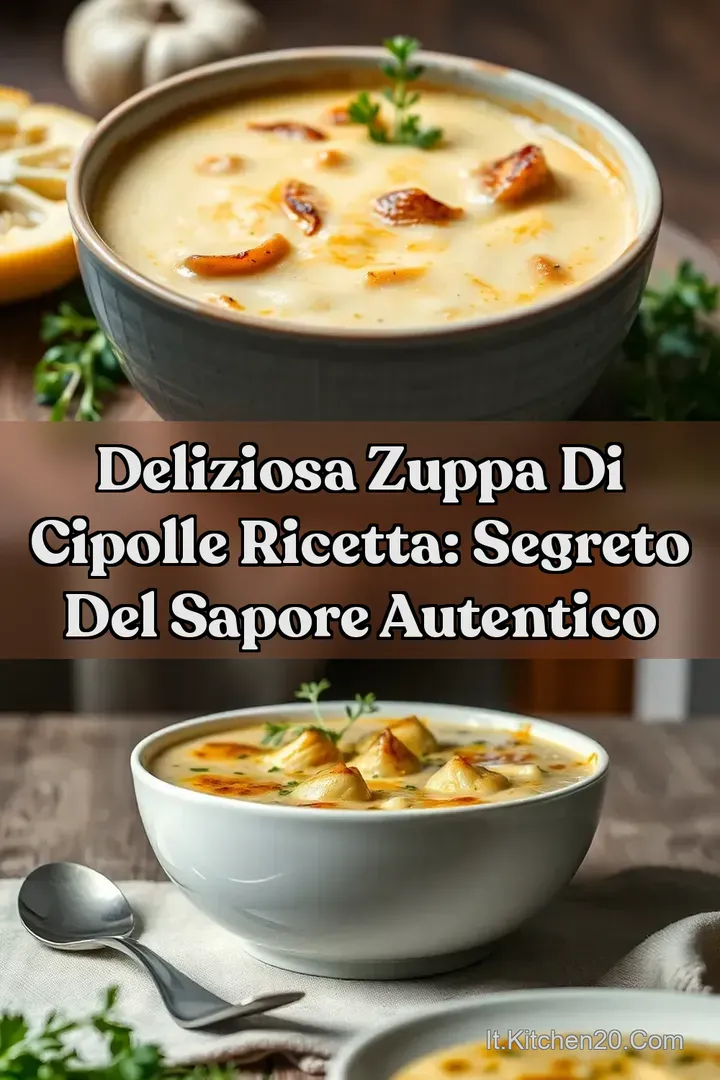 Deliziosa Zuppa di Cipolle Ricetta: Segreto del Sapore Autentico