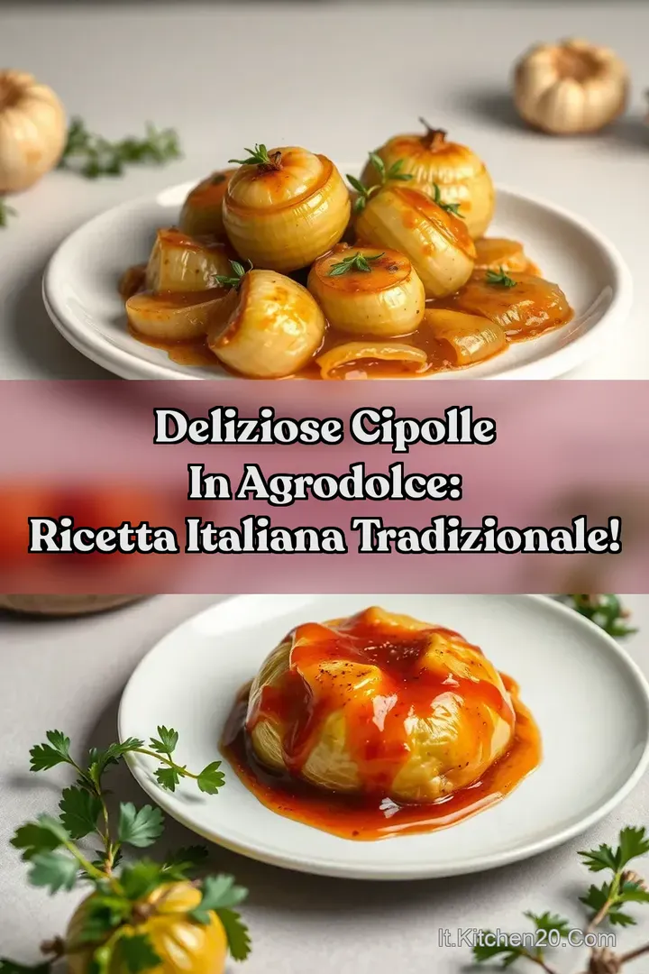 Deliziose Cipolle in Agrodolce: Ricetta Italiana Tradizionale!