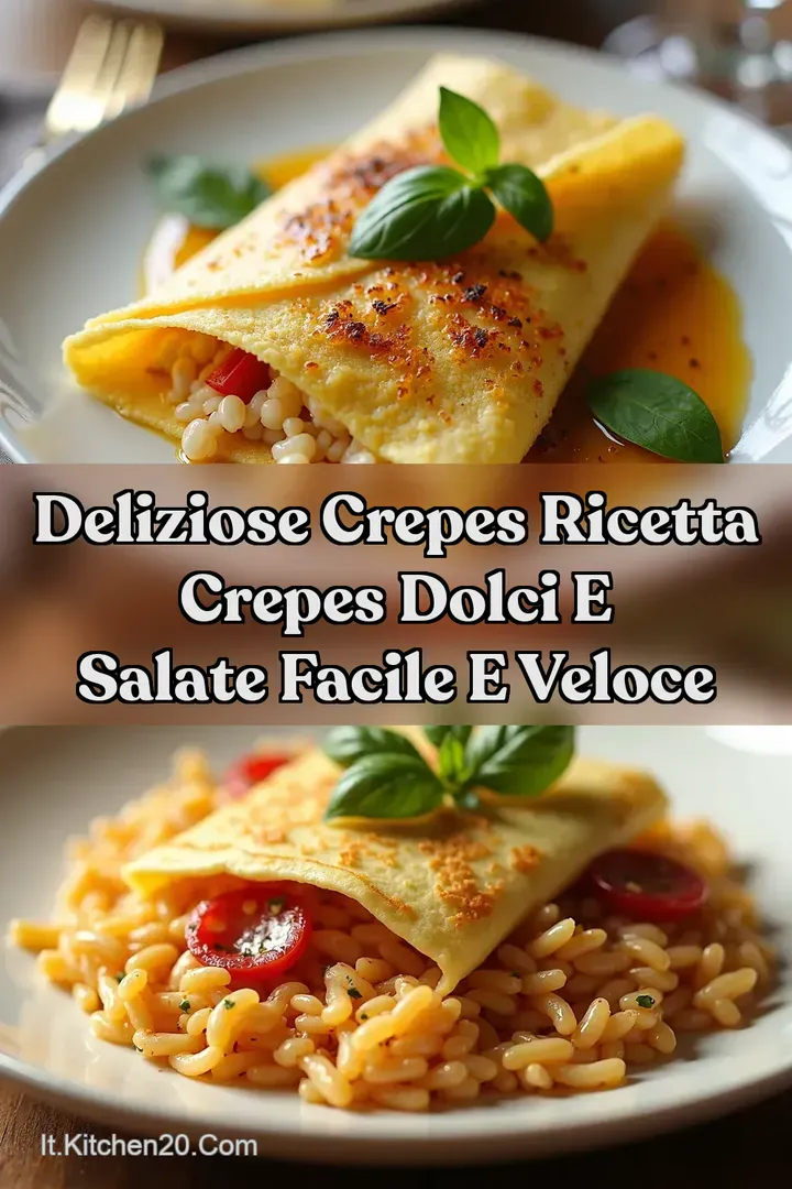 Deliziose Crepes Ricetta Crepes dolci e salate Facile e Veloce