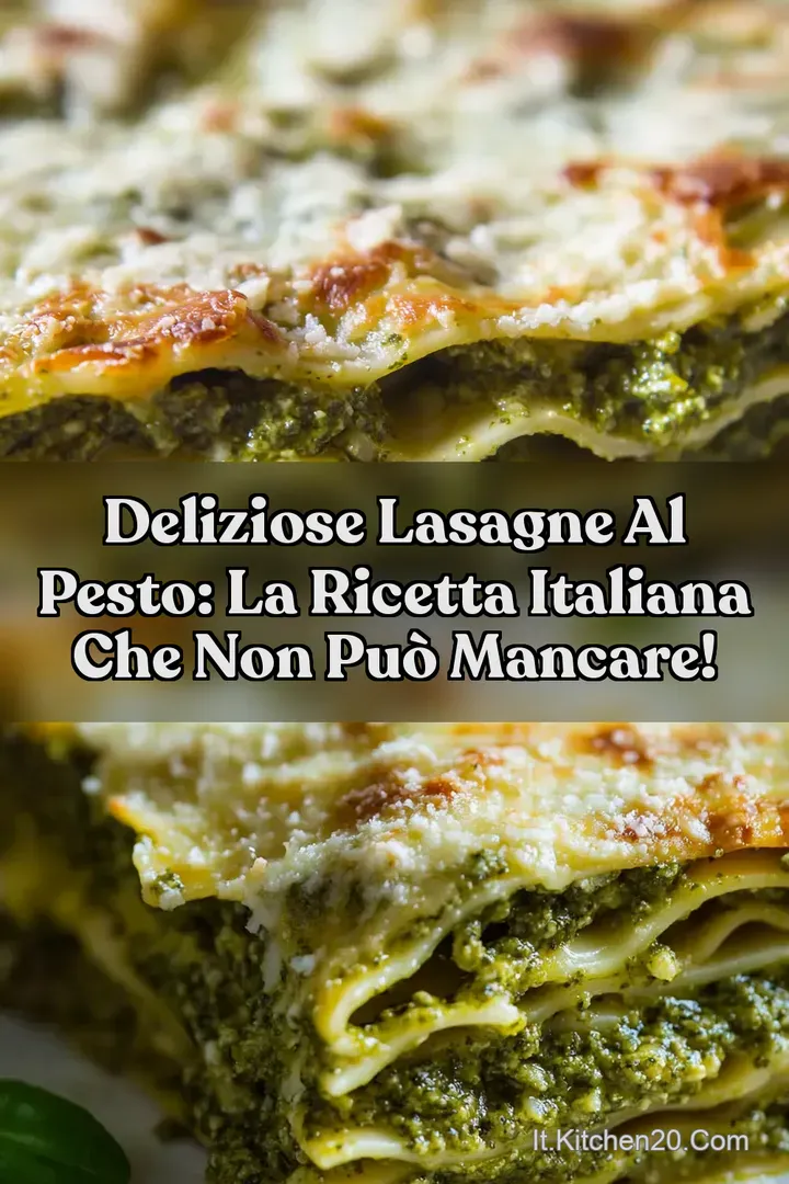 Deliziose Lasagne al Pesto: La Ricetta Italiana Che Non Pu&ograve; Mancare!