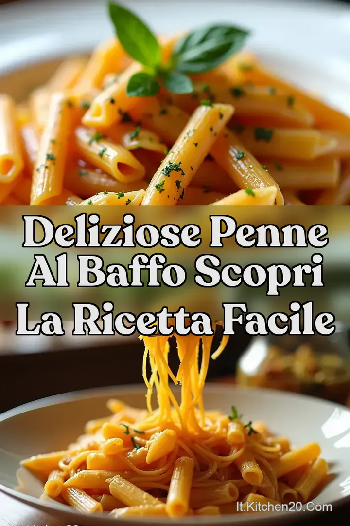 Deliziose Penne al Baffo Scopri la ricetta facile