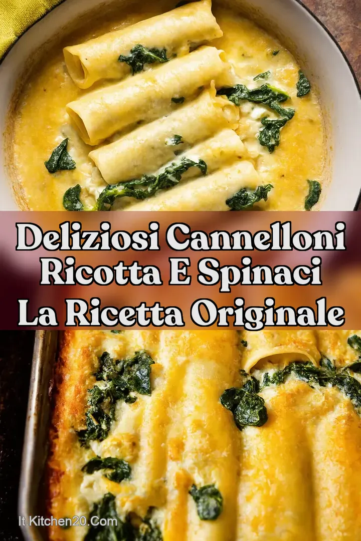 Deliziosi Cannelloni Ricotta e Spinaci La Ricetta Originale