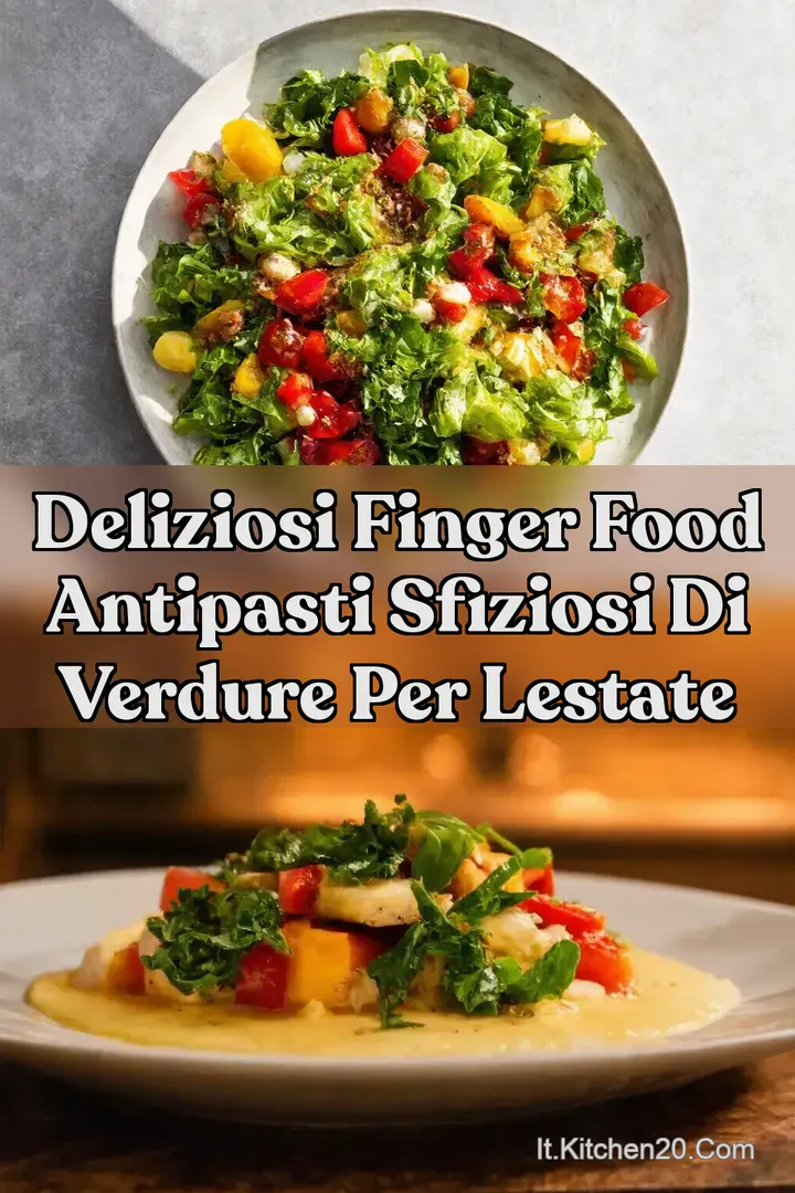 Deliziosi Finger Food Antipasti Sfiziosi di Verdure per lEstate