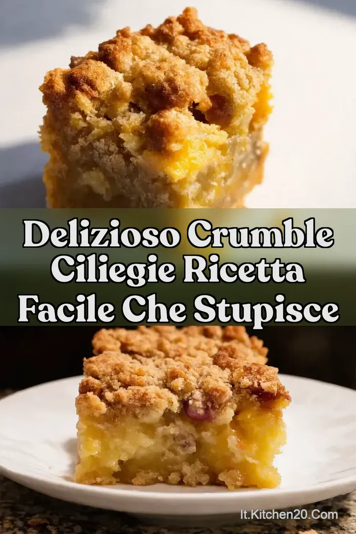 Delizioso Crumble Ciliegie Ricetta Facile Che Stupisce