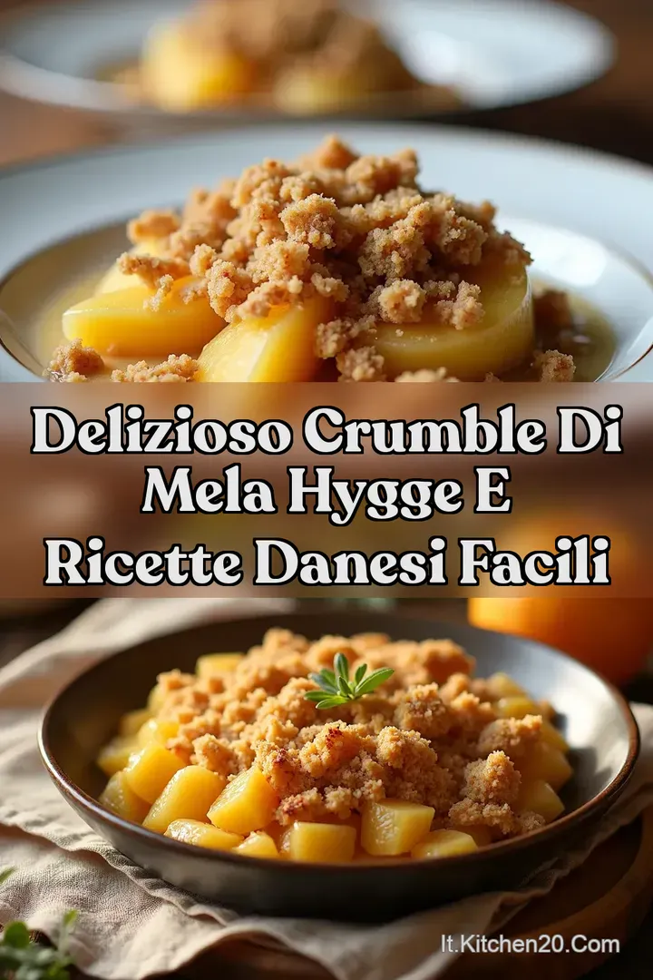 Delizioso Crumble di Mela Hygge e Ricette danesi facili