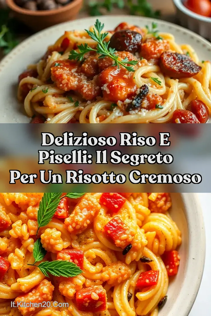 Delizioso Riso e Piselli: Il Segreto per un Risotto Cremoso