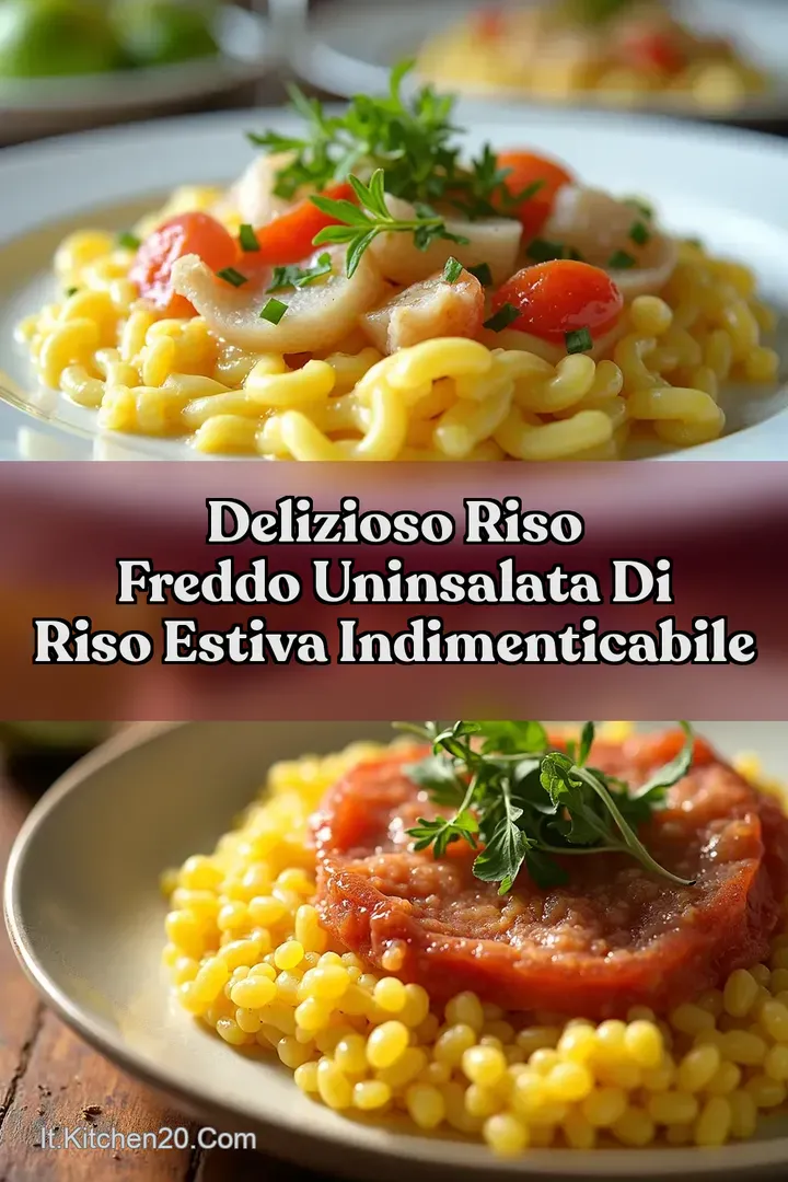 Delizioso Riso Freddo UnInsalata di Riso Estiva Indimenticabile