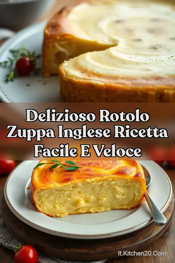Delizioso Rotolo Zuppa Inglese Ricetta Facile e Veloce