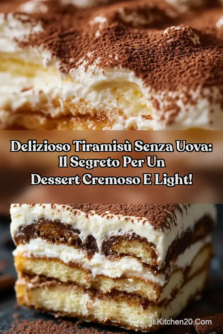 Delizioso Tiramis&ugrave; Senza Uova: Il Segreto per un Dessert Cremoso e Light!