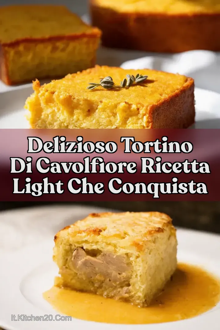 Delizioso Tortino di Cavolfiore Ricetta Light che Conquista