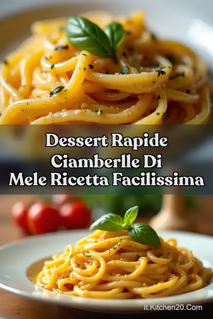 Dessert Rapide Ciamberlle di Mele Ricetta Facilissima