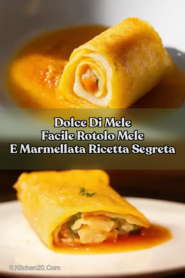 Dolce di Mele Facile Rotolo Mele e Marmellata Ricetta Segreta