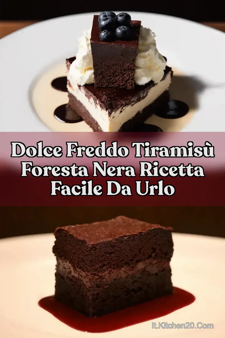 Dolce freddo Tiramis&ugrave; Foresta Nera Ricetta Facile da Urlo