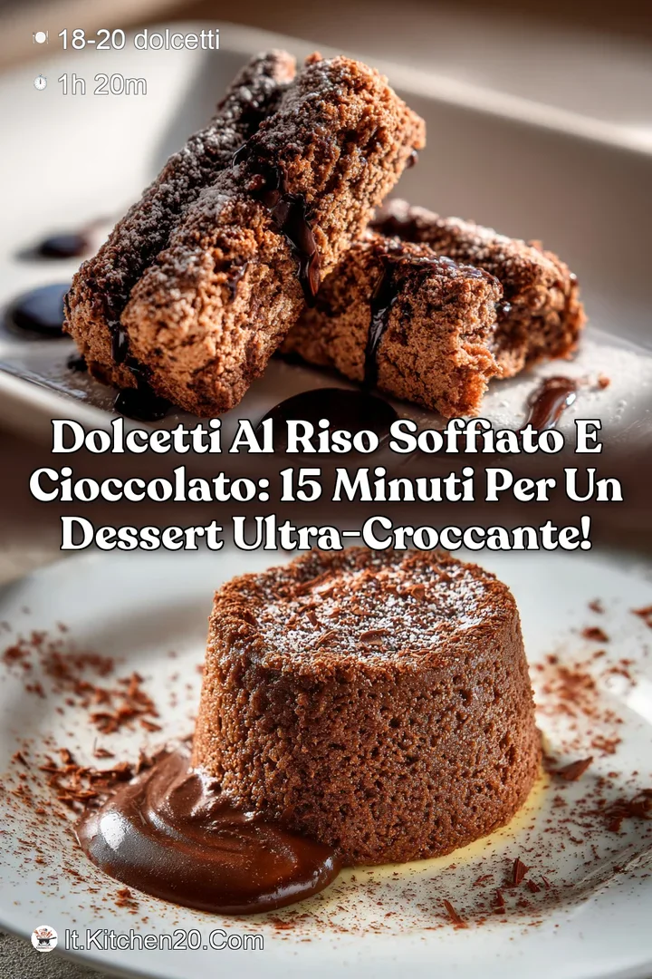 Dolcetti al riso soffiato e cioccolato: 15 minuti per un dessert ultra-croccante!