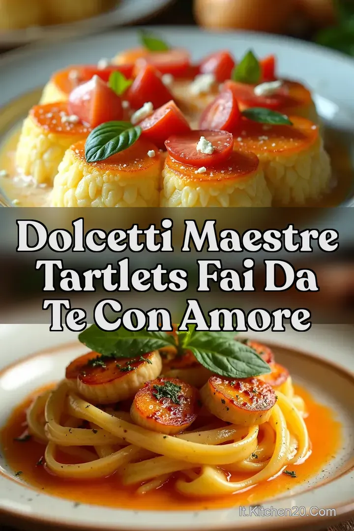 Dolcetti Maestre Tartlets Fai da Te con Amore