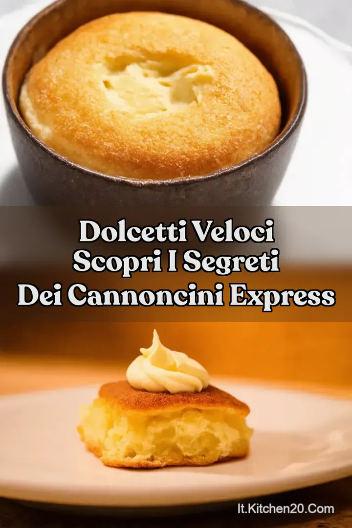 Dolcetti Veloci Scopri i Segreti dei Cannoncini Express