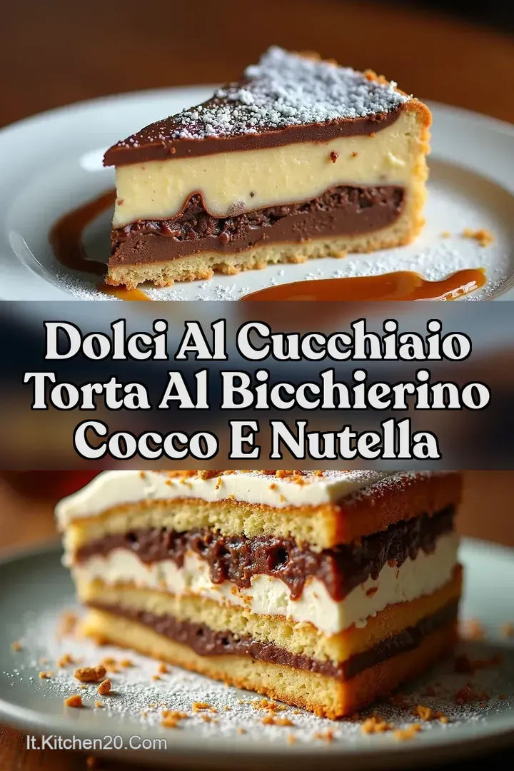 Dolci al cucchiaio Torta al Bicchierino Cocco e Nutella